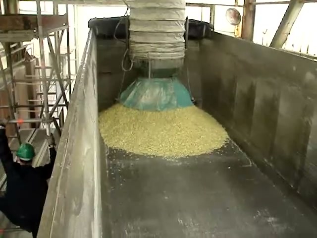 Road Loading Chute Handling Sulphur video frame